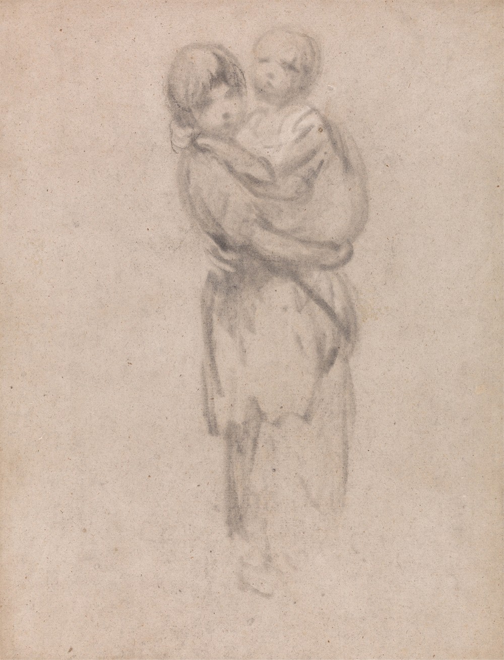 A Young Girl Holding a Child (ca. 1780)