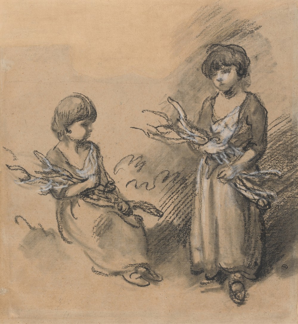 Studies of Girls Carrying Faggots (ca. 1780)