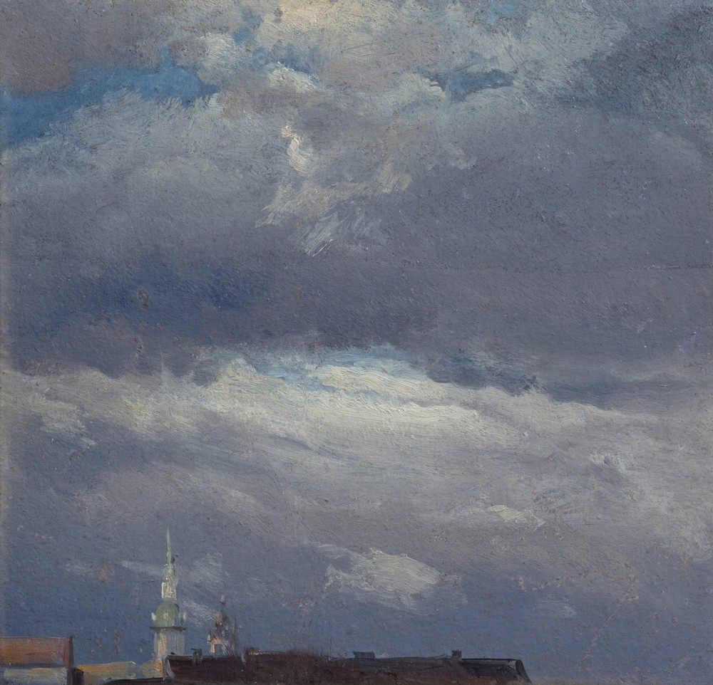 Stormclouds over the Castle Tower in Dresden (circa 1825)