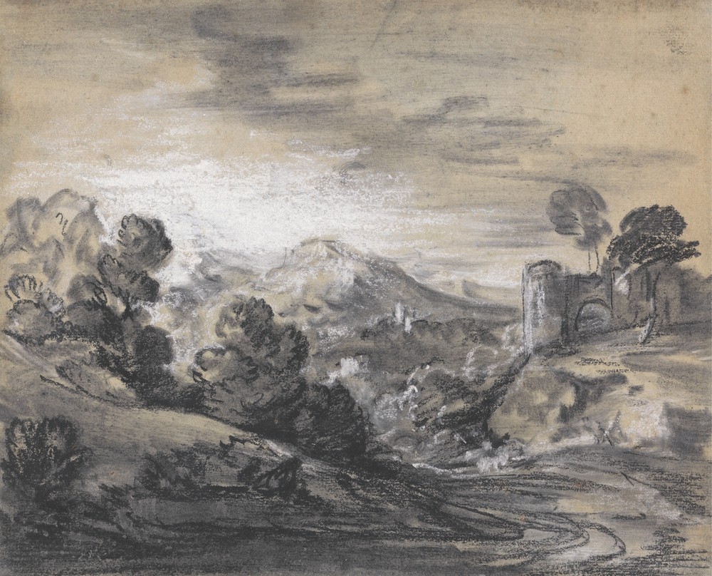 Wooded Landscape with Castle (between 1785 and 1788)