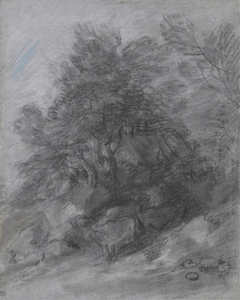 Wooded Landscape with Herdsman, Cows and Cottage (between 1785 and 1788)
