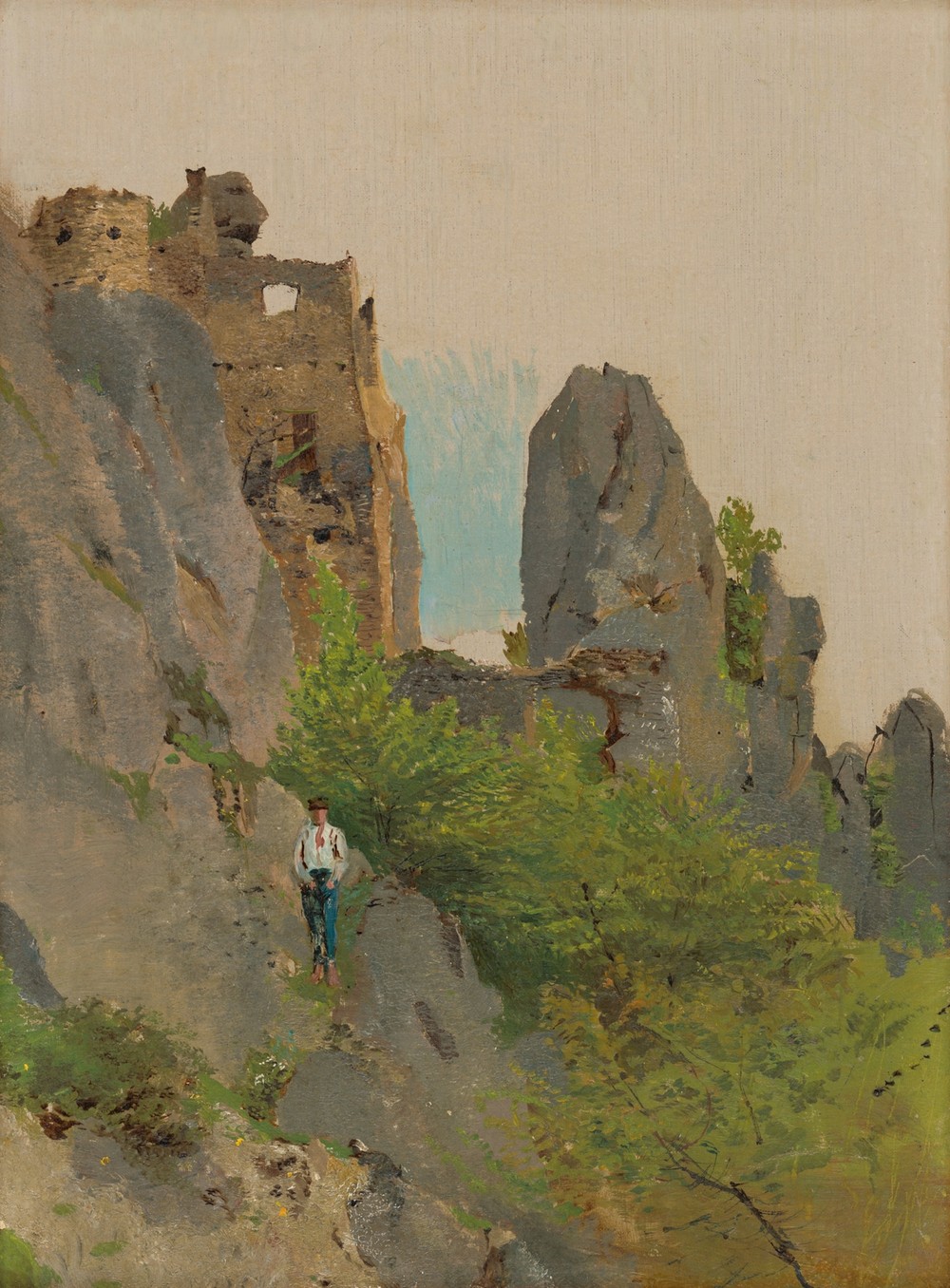View of the Ruins of Súľov