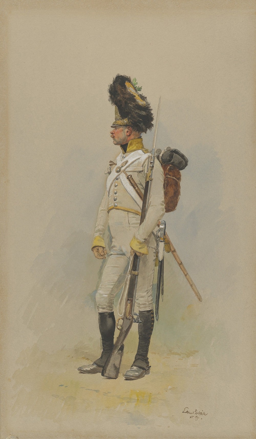 A Standing Grenadier of the Municipal Guard