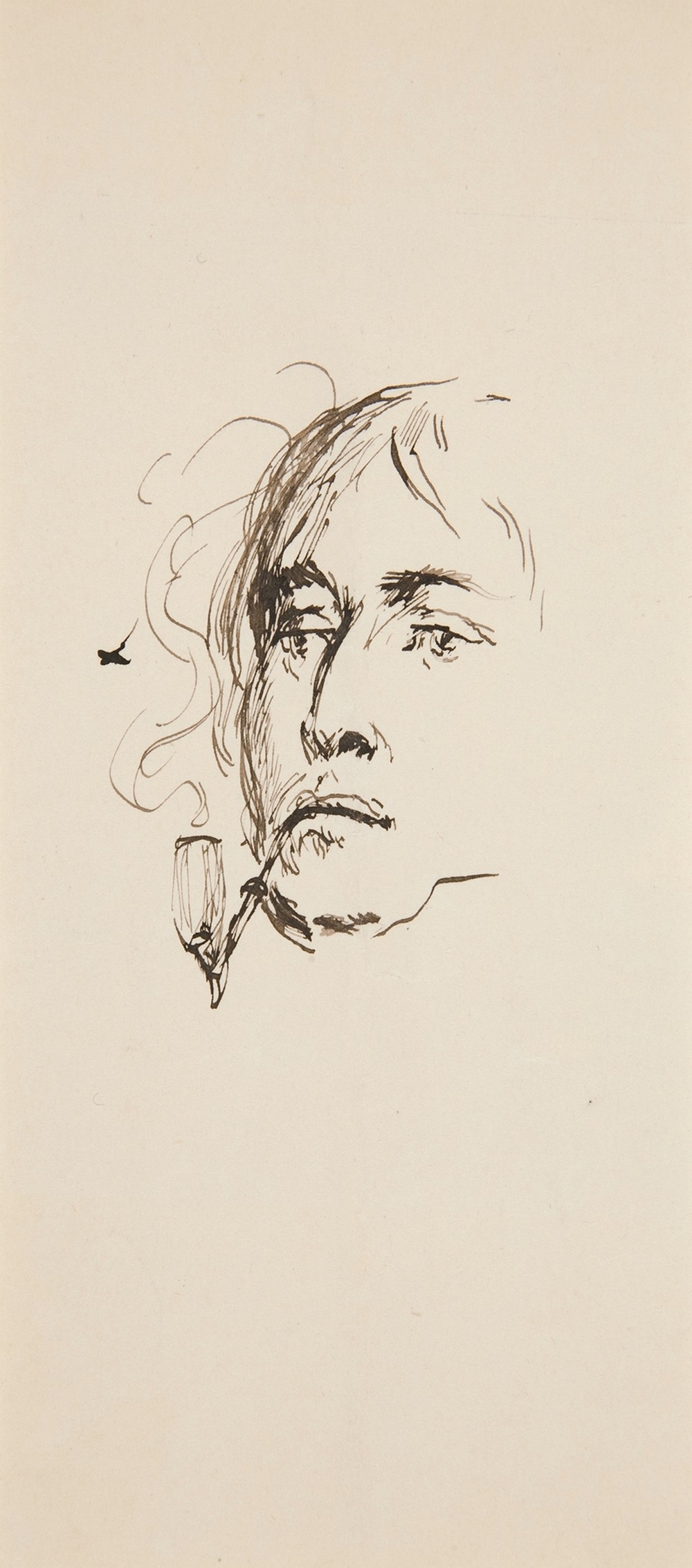 Head of a Man Smoking a Pipe