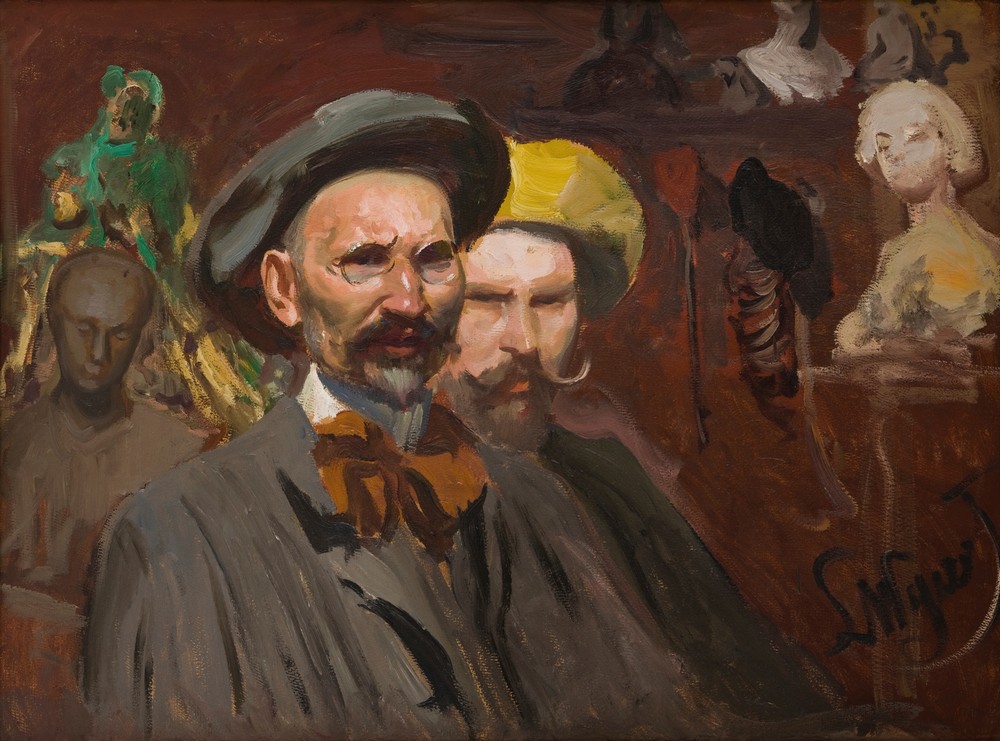 Self-Portrait with Konstanty Laszczka