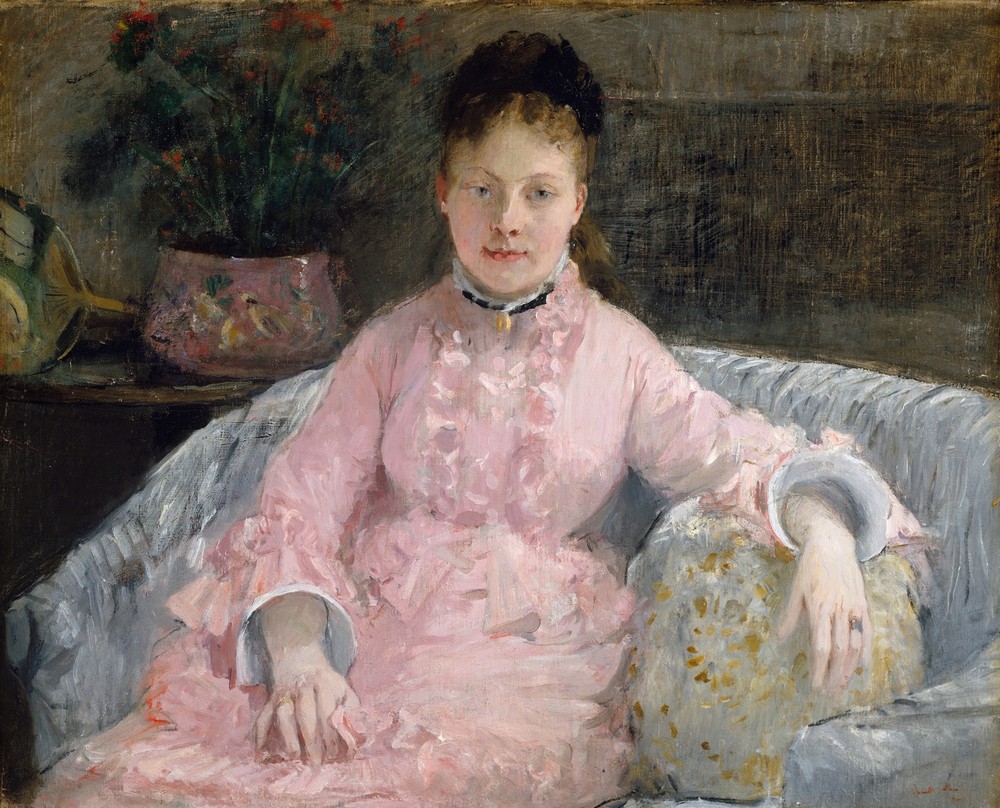 The Pink Dress (Albertie-Marguerite Carré, later Madame Ferdinand-Henri Himmes, 1854–1935) (ca. 1870)