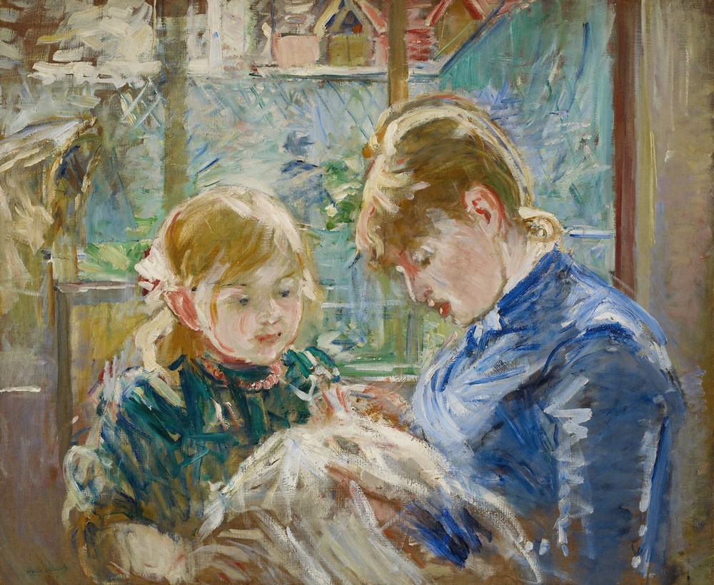 The Artist’s Daughter, Julie, with her Nanny (c. 1884)