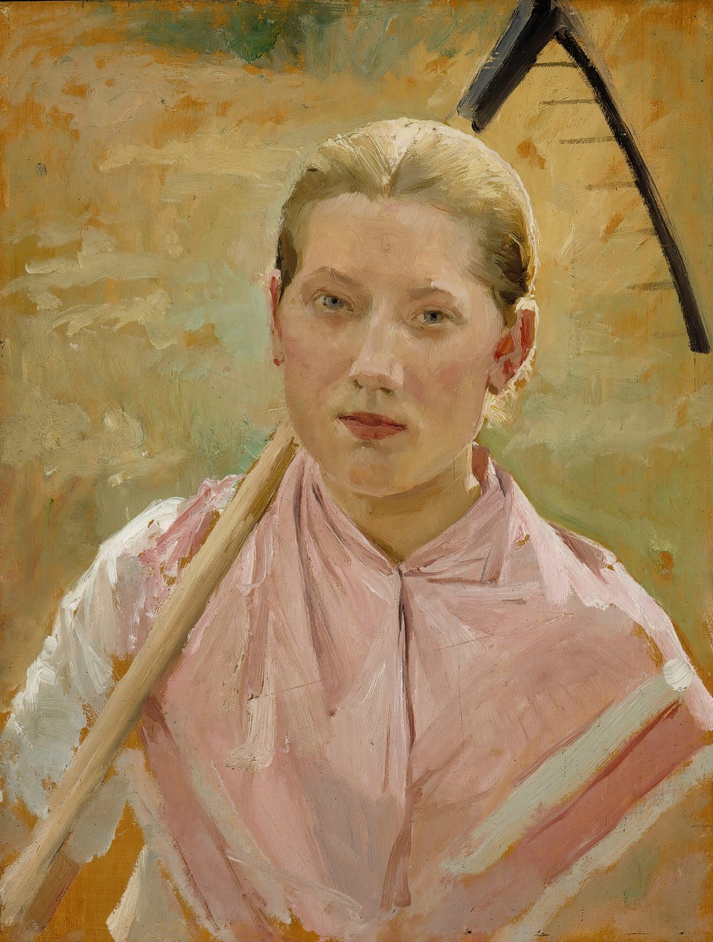 Girl With A Rake, Study For August