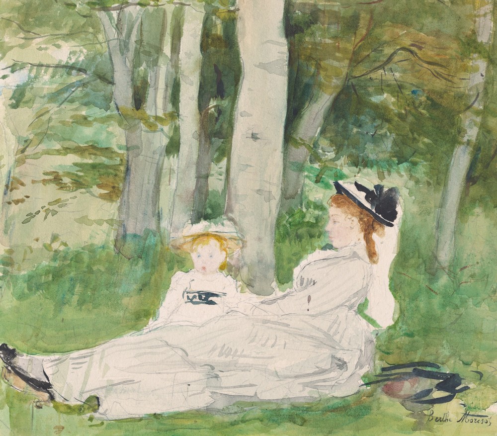 At The Edge Of The Forest (Edma And Jeanne) (c. 1872)