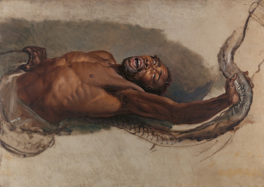 Man Struggling with a Boa Constrictor, Study for ‘The Liboya Serpent Seizing His Prey’ (ca. 1803)