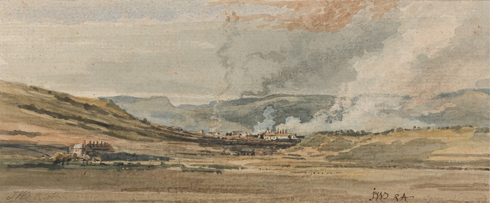 View near Swansea, South Wales (ca. 1800)