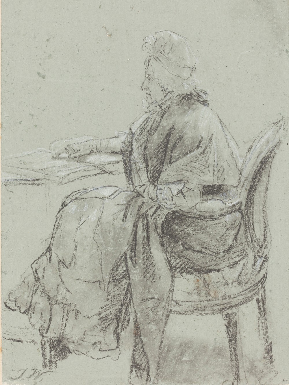 Study of an Elderly Woman for ‘Disobedience Discovered’ (c. 1797)
