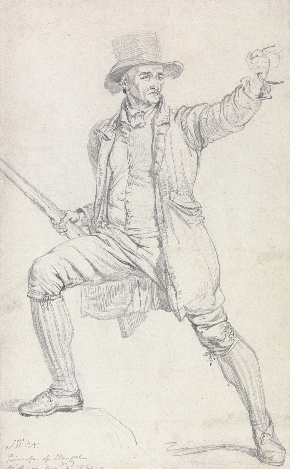 A Study for the Central Character in Ward’s Painting ‘The Deer Stealer’