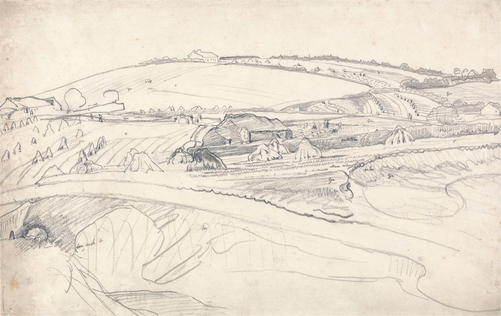 Landscape with a Farm and Cornstalks (ca. 1803)
