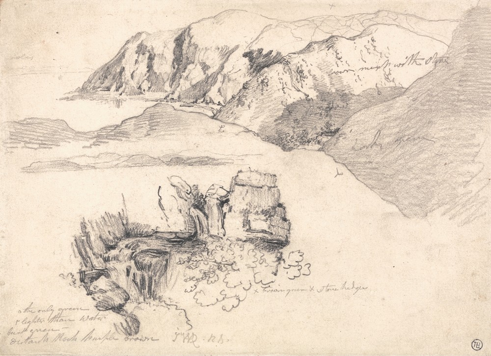 Studies of a Hilly Coast, and a Rocky Waterfall