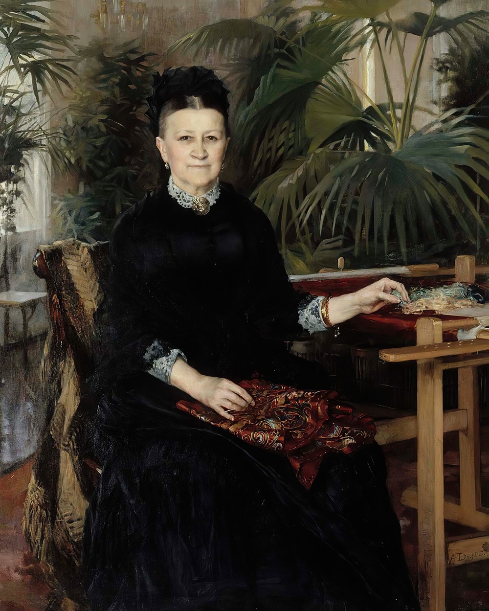 Portrait Of Mrs. Anna Sinebrychoff