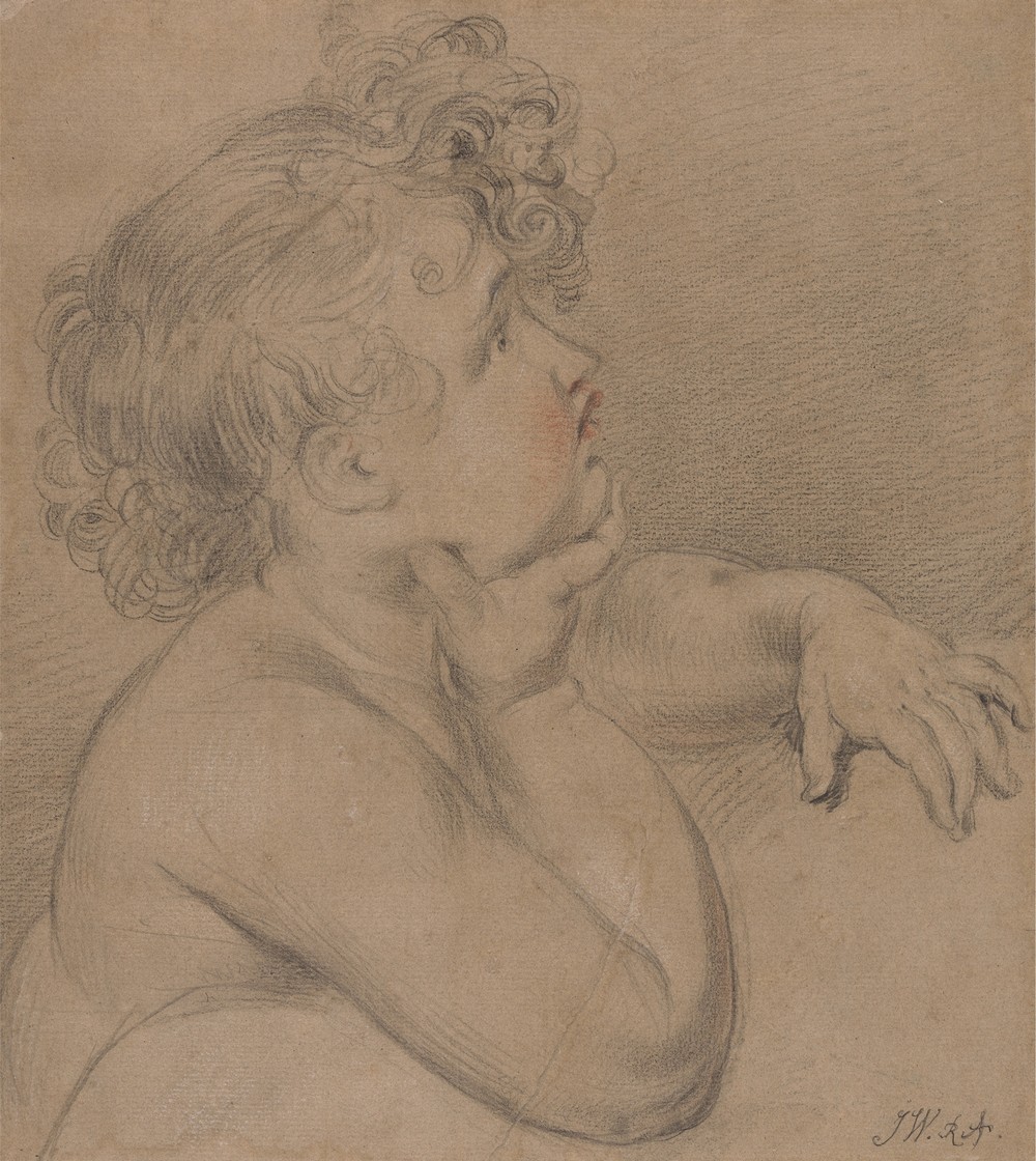Study from Nature, One of the Children of Charity for the Large Picture of the Waterloo Allegory