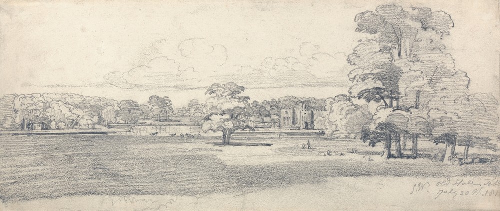 The Old Hall, Tabley, Surrounded by Parkland, July 20, 1814 (ca. 1814)
