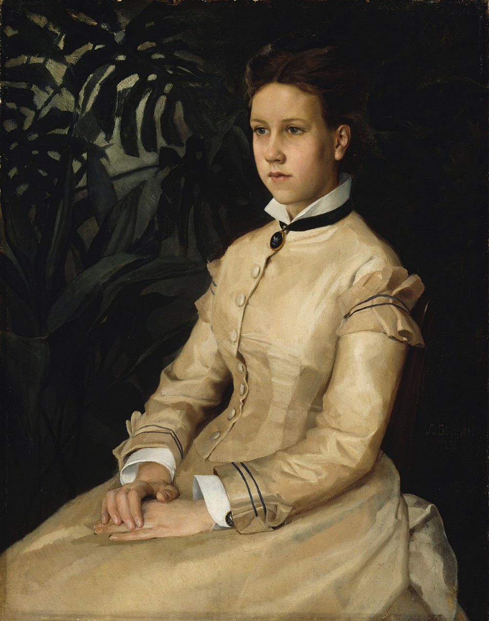 Portrait Of The Artist’s Sister Ellen Edelfelt
