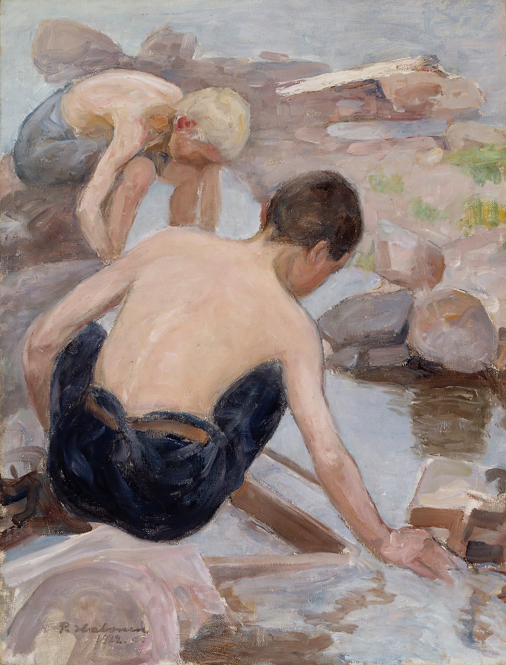 Two Boys On The Shore