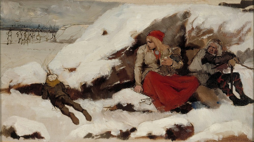Study For Burned Village