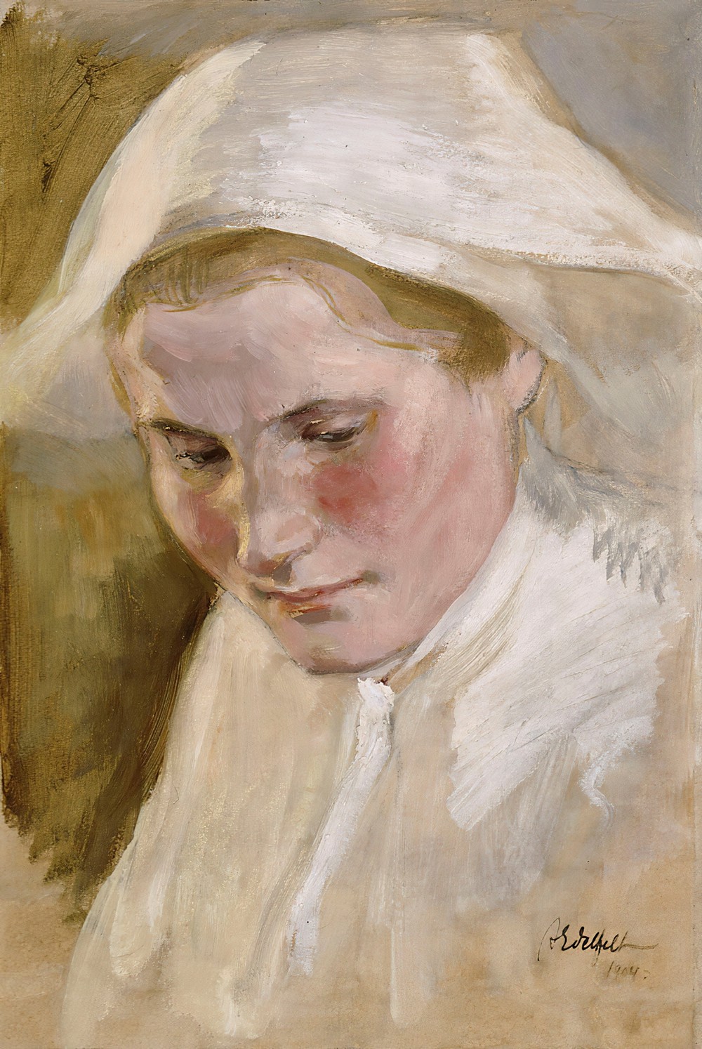 Woman’s Head, Rehearsal For The Final Sketch Of The Peter Brahe Series
