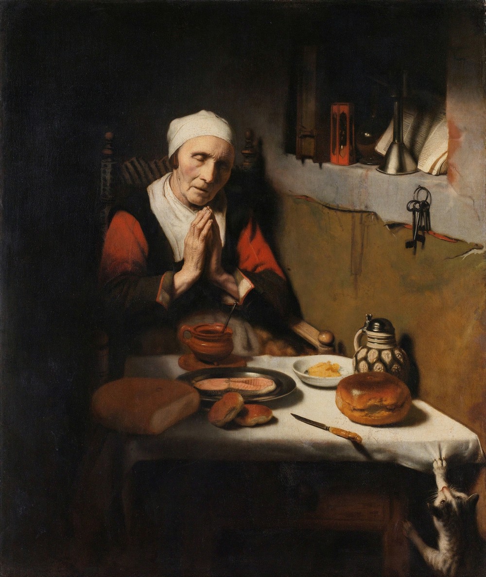 Old Woman Saying Grace, Known as ‘The Prayer without End’ (c. 1656)