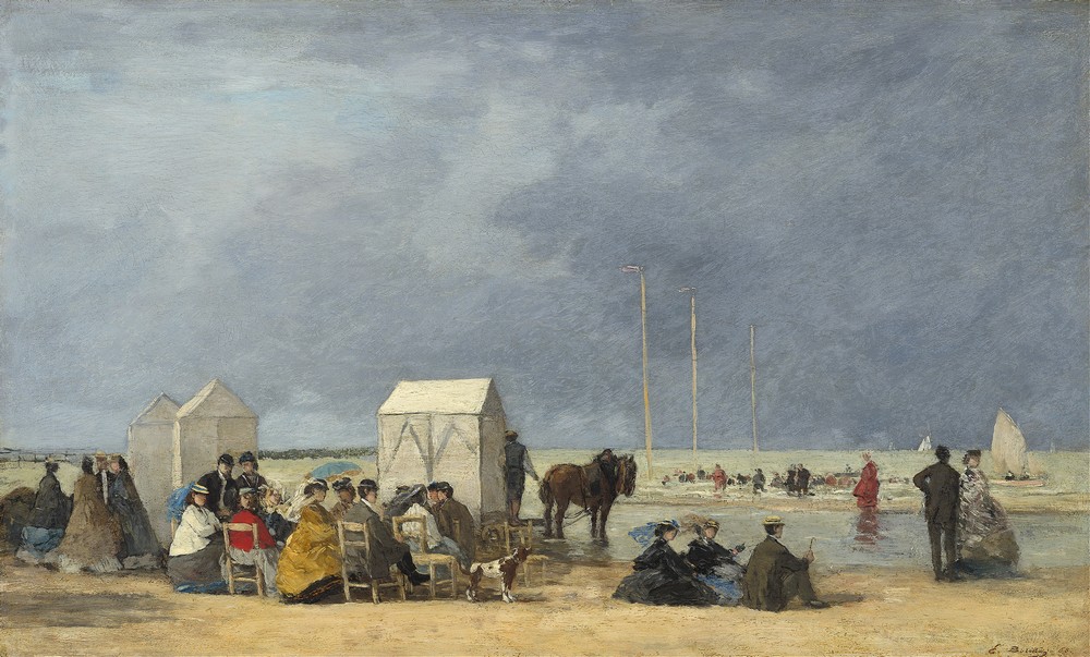 Bathing Time at Deauville