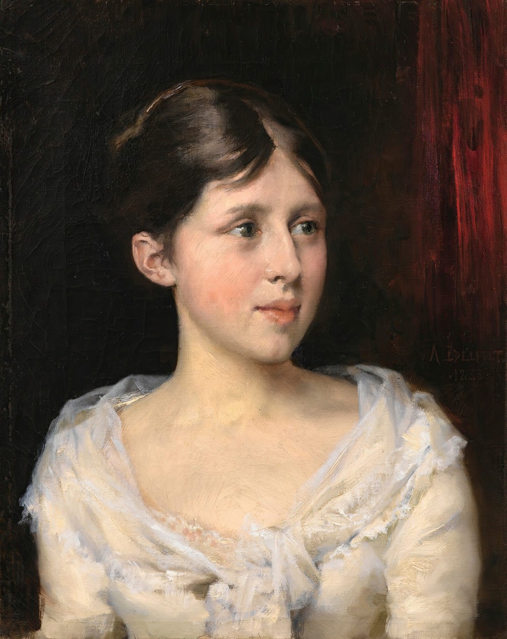Girl in a white dress
