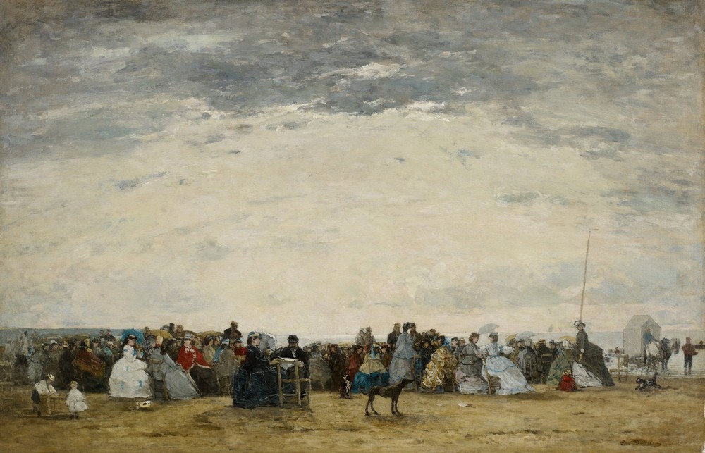 Vacationers on the Beach at Trouville