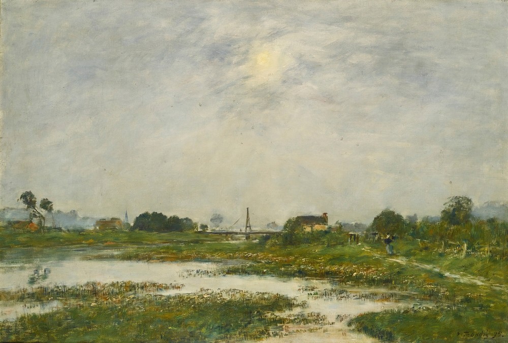 Les Bords De La Touques Pendant Les Grandes Marées