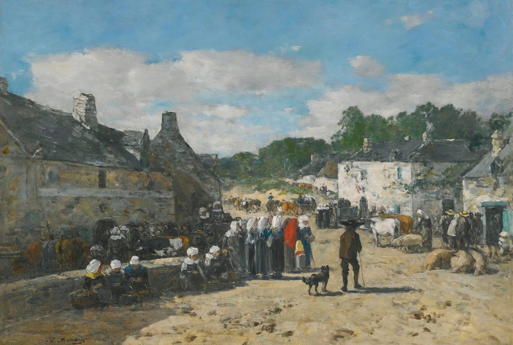 Jour De Foire En Bretagne (circa 1865)