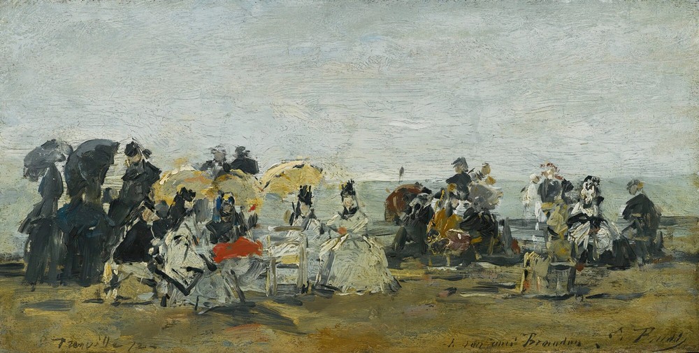 Scène De Plage À Trouville