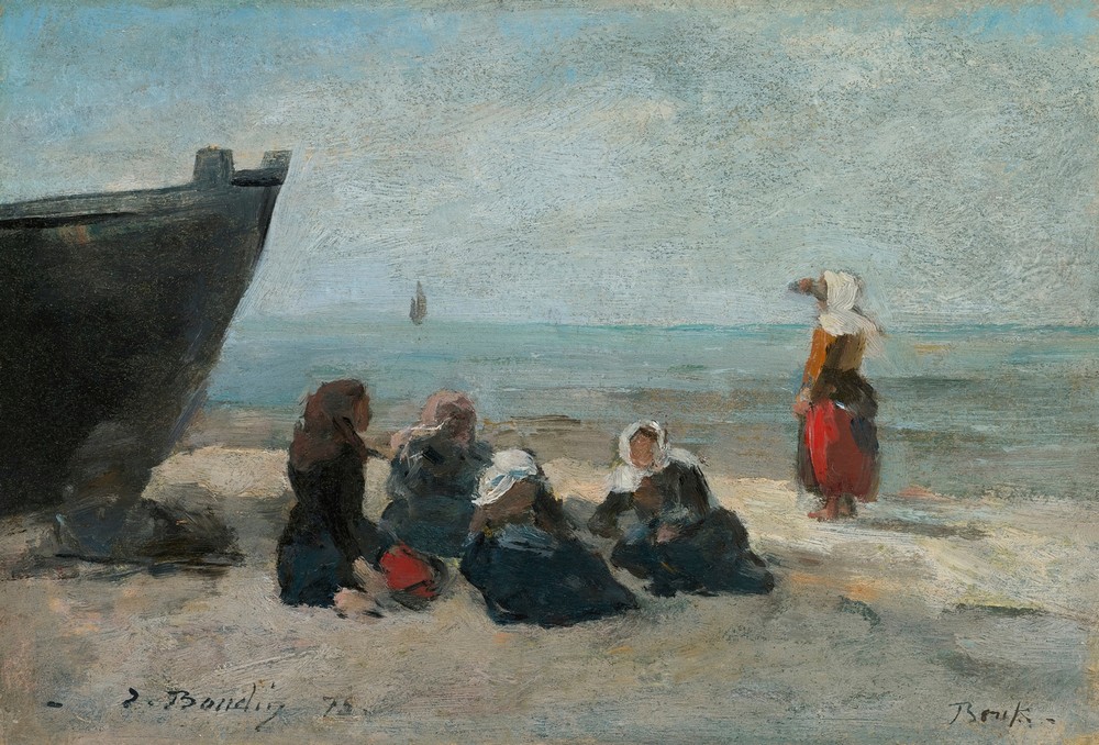 Berck. Pêcheuses Guettant Le Retour Des Barques