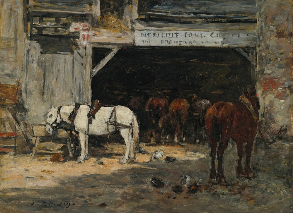 Cour Et Écurie D’un Loueur (circa 1885-90)
