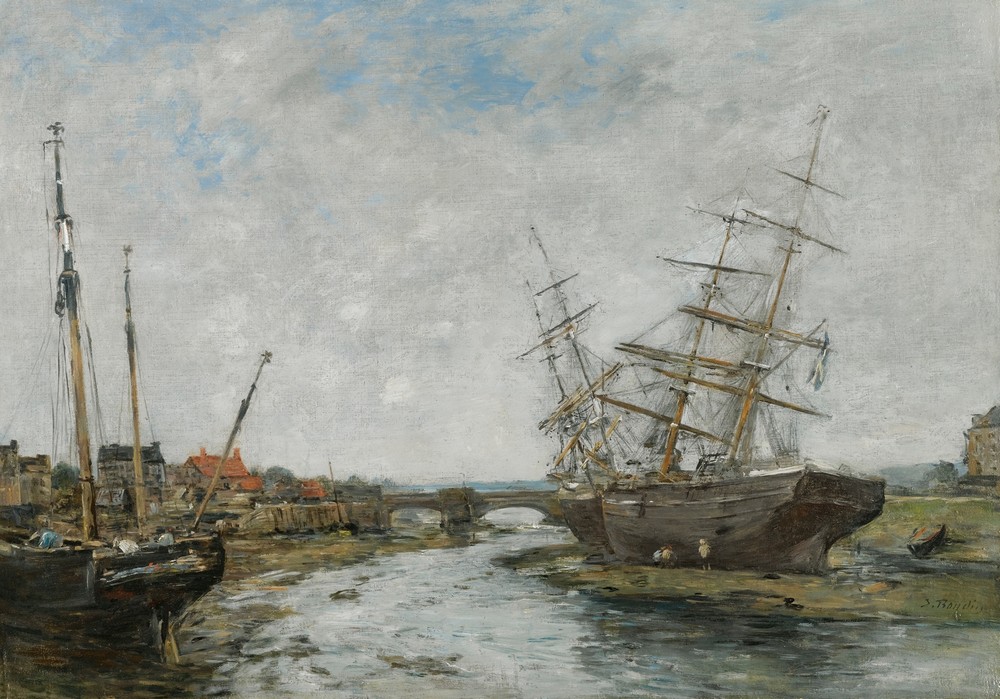 La Touques. Marée Basse (circa 1888-1895)
