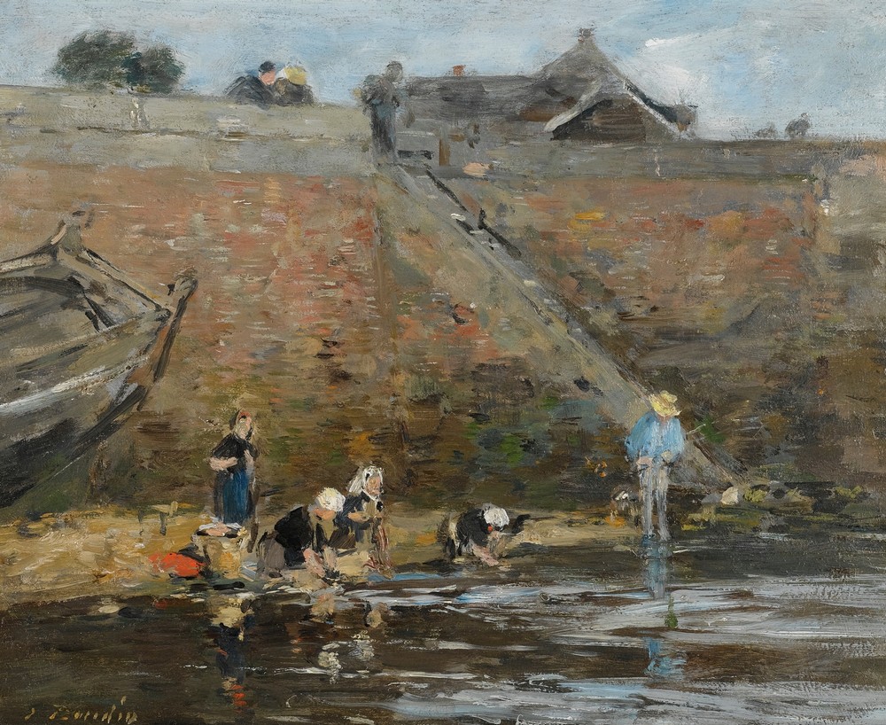 Laveuses Au Bord D’une Rivière (circa 1885-90)