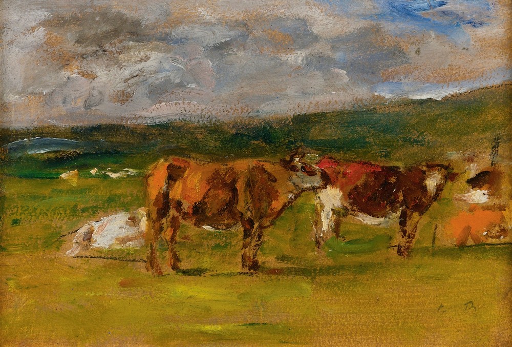 Vaches Au Pâturage (Étude) (circa 1880-1885)