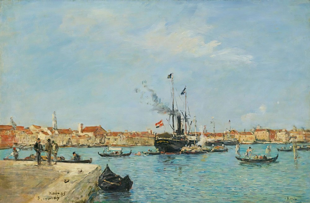 Venise, Le Grand Canal, Vapeurs Et Gondoles ( 1895)