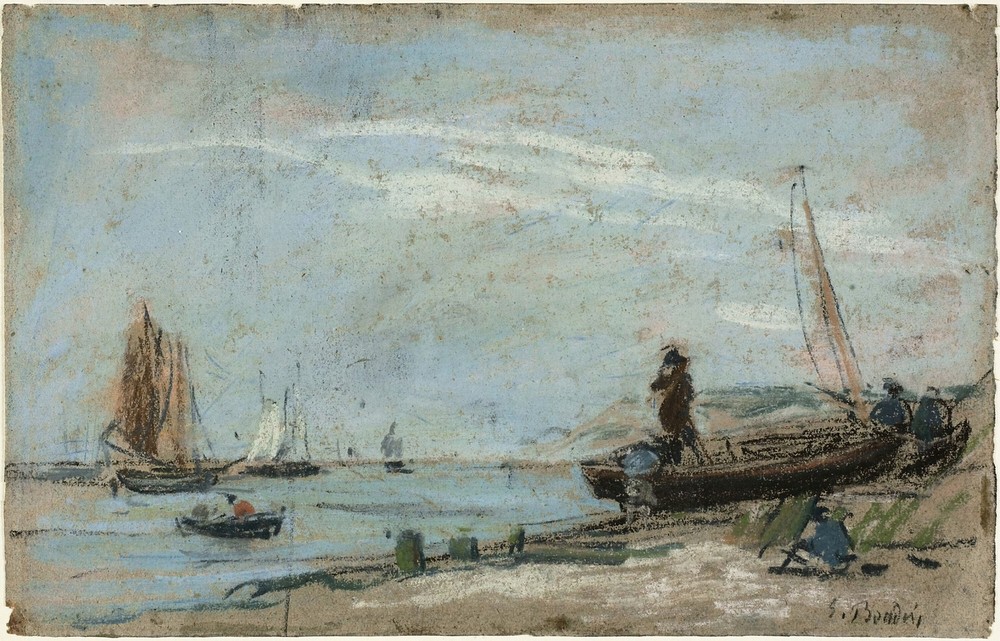 Beach with Fishing Boats (1870-79)