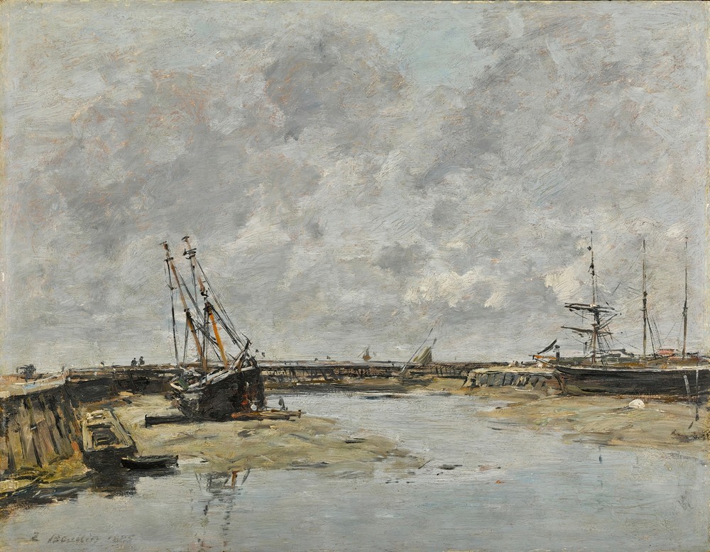 Trouville, les jetées, marée basse