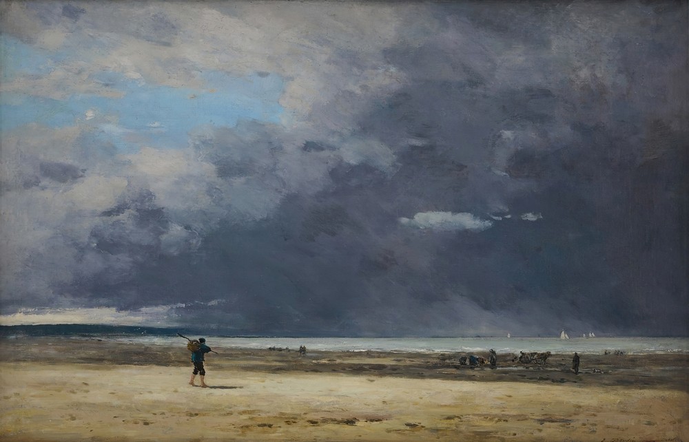 Deauville, marée basse (1860-65)