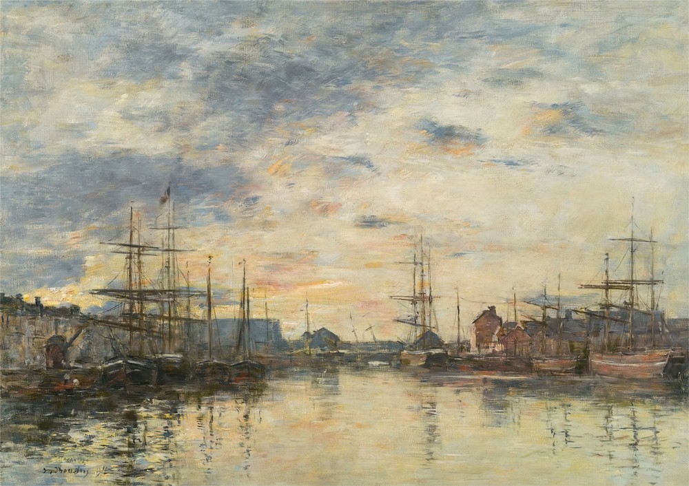 Fécamp, Le Bassin au coucher du soleil