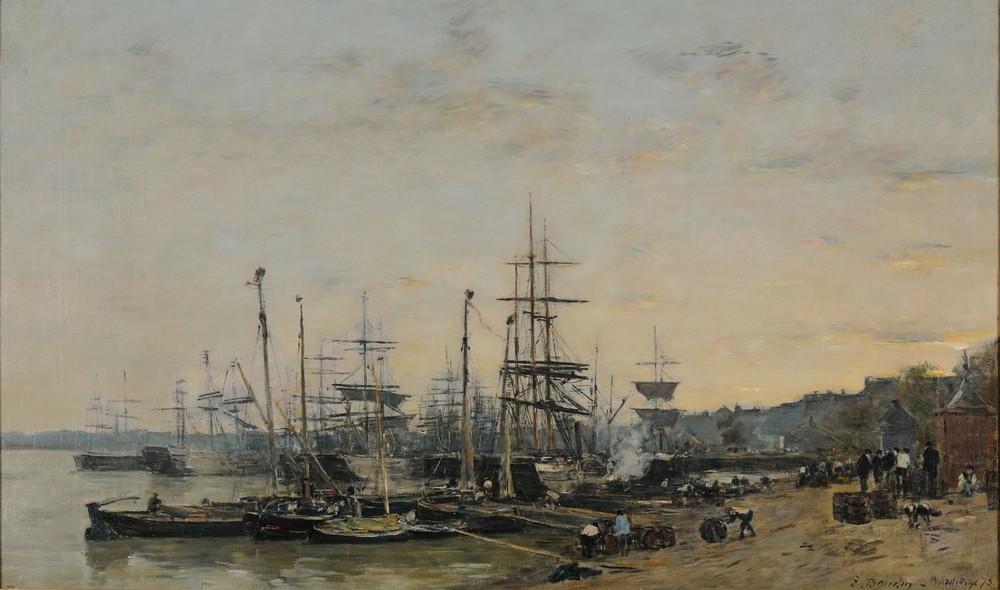 Le port de Bordeaux, vu du quai des Chartrons