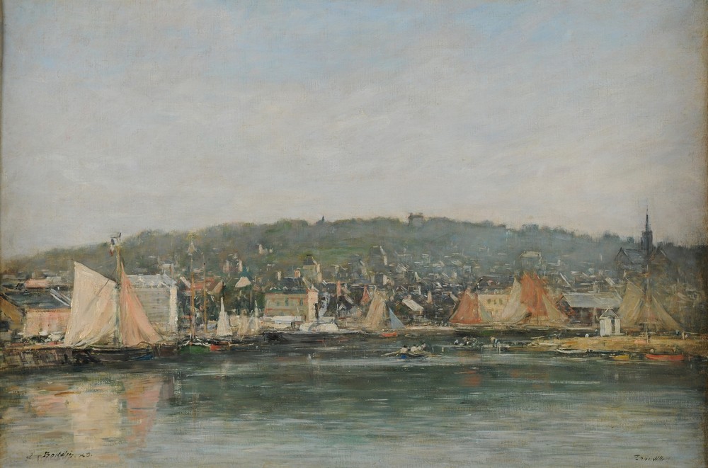 Le port de Trouville le matin