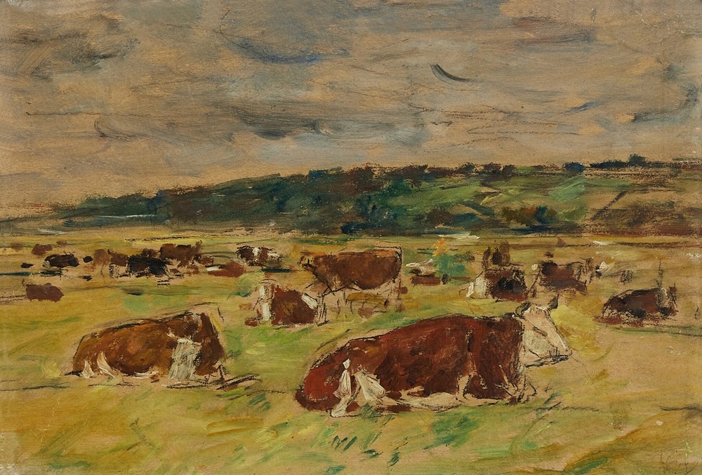 Vaches au pâturage (circa 1885-1890)