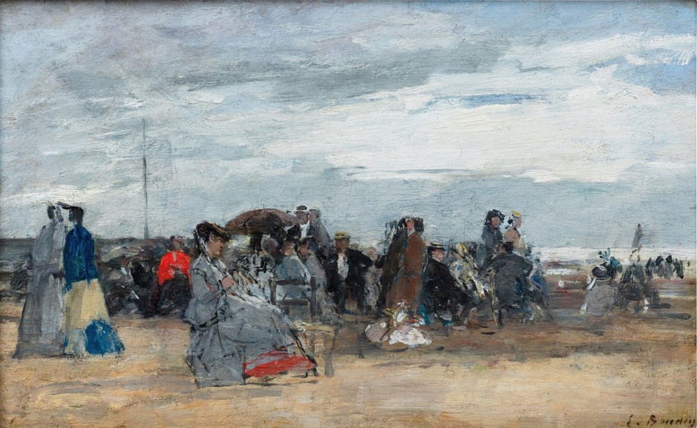 Trouville, Scène de Plage ( circa 1870-74)