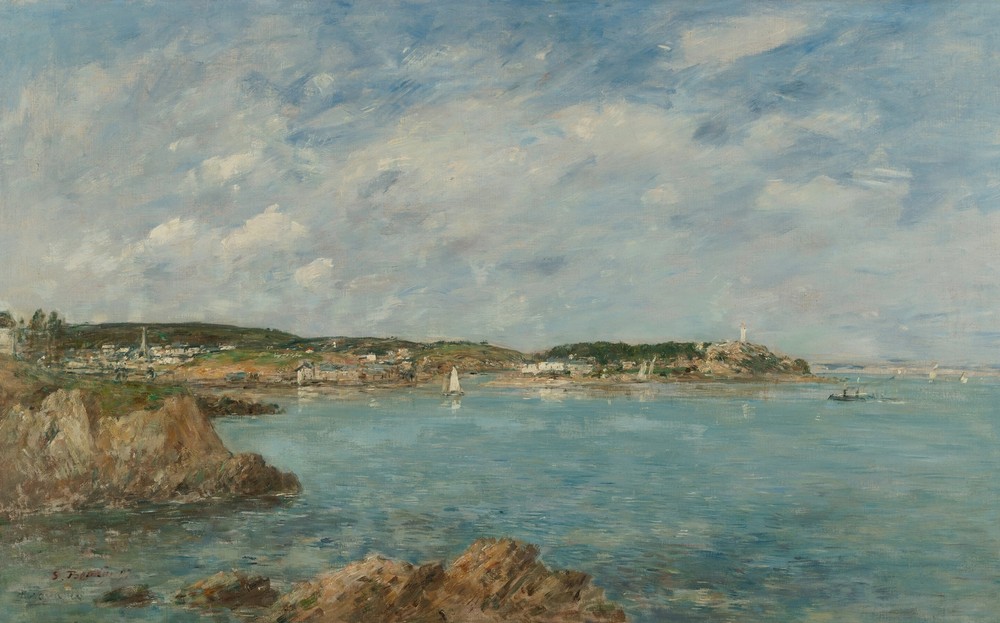 Douarnenez, la baie, vue de l’Île Tristan