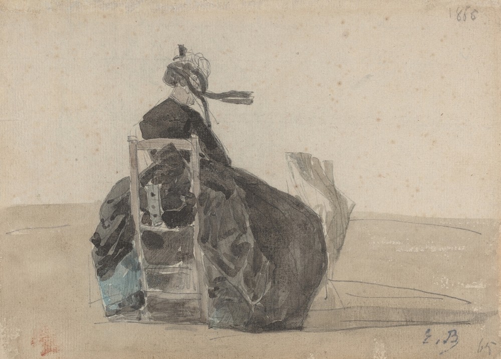 Seated Lady in Black, Trouville