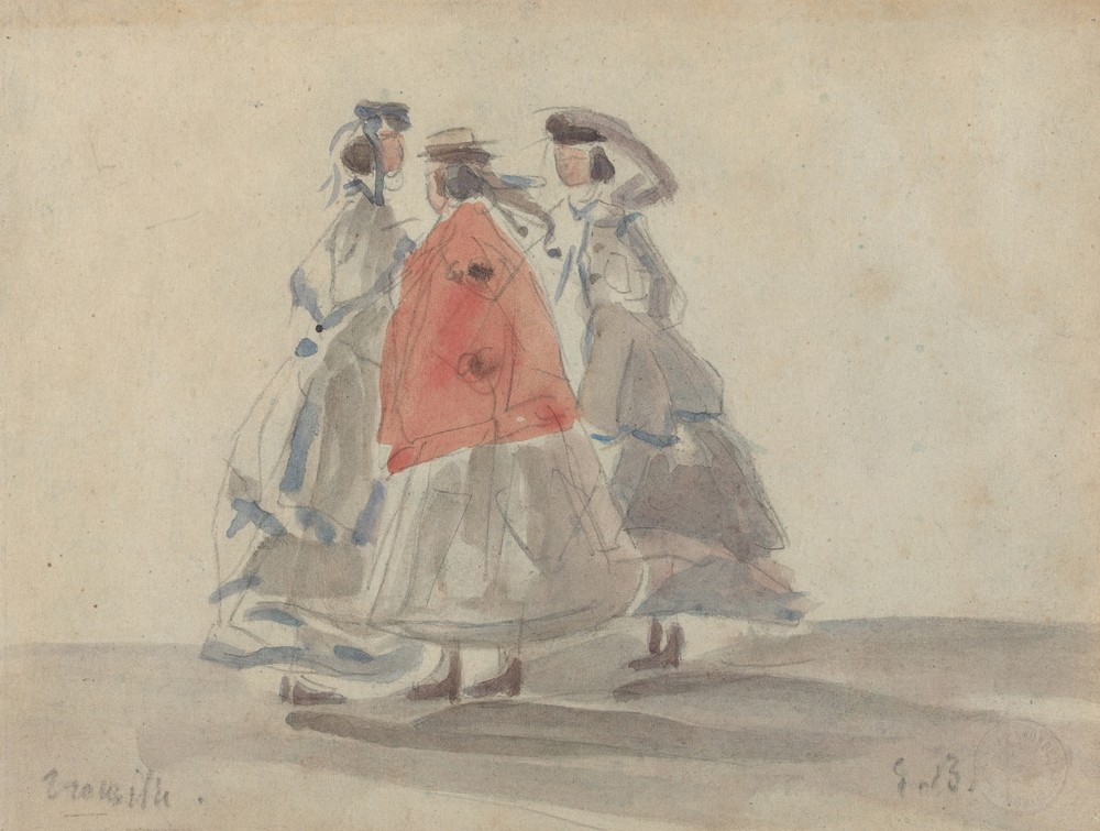 Three Women at Trouville (c. 1865)